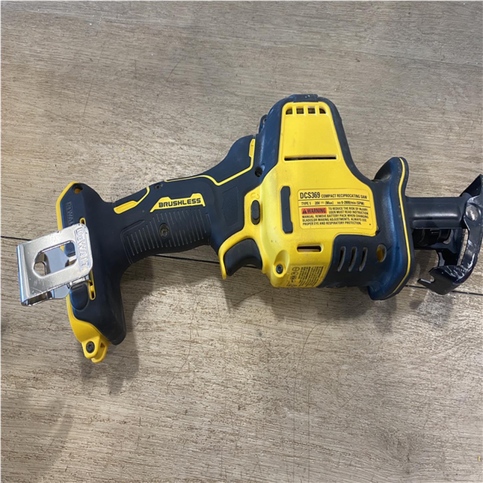 as-is DEWALT ATOMIC 20V MAX Cordless Brushless Compact Reciprocating Saw (Tool Only)