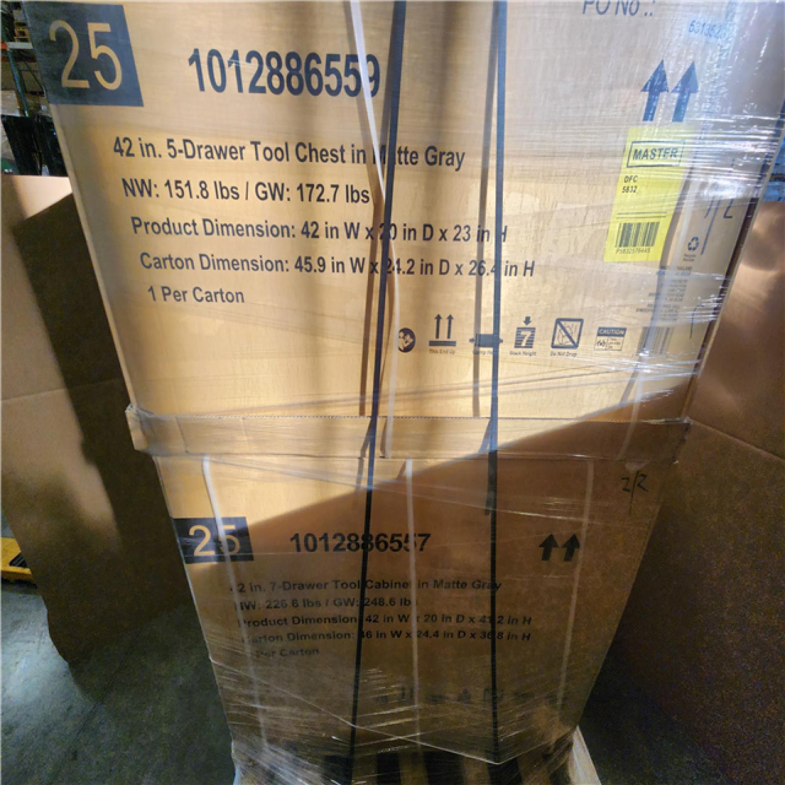 Phoenix NEW Husky Heavy Duty 42 in. 12-Drawer Matte Gray Tool Chest Combo (SEALED)