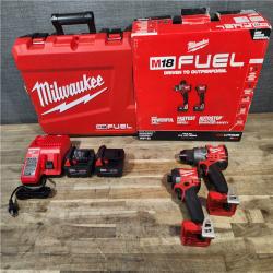 HOUSTON LOCATION - AS-IS MILWAUKEE FUEL 18V Lithium-Ion Brushless Cordless Hammer Drill and Impact Driver Combo Kit