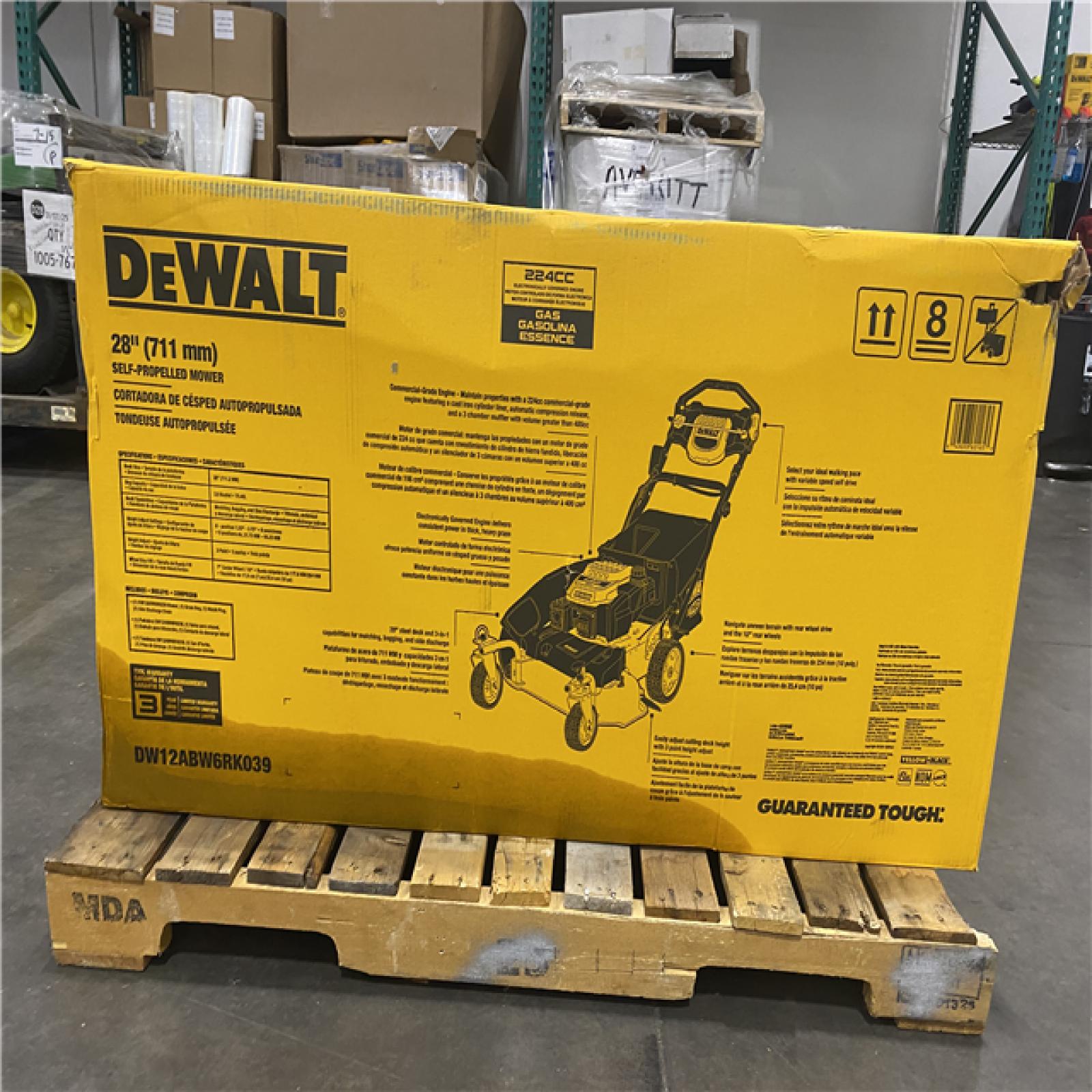 Dallas Location - As-Is Shop DEWALT 28 in. 224cc Gas Lawn Mower