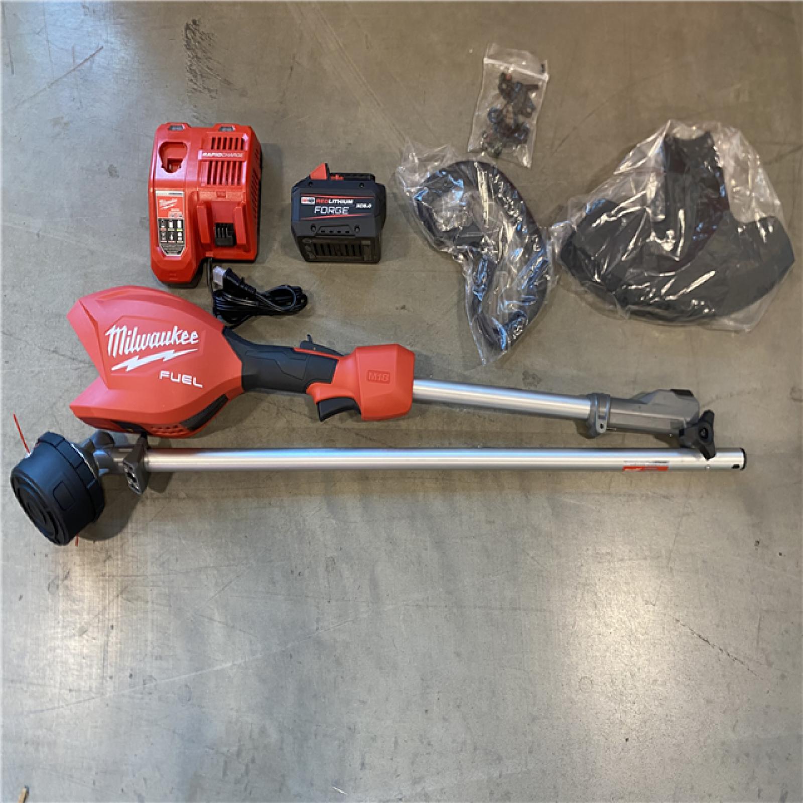 AS-IS Milwaukee FUEL 18V 16 in. Brushless Cordless Battery Powered String Trimmer Kit