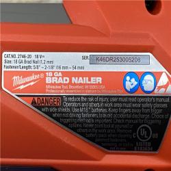 AS-IS Milwaukee FUEL 18-Volt Lithium-Ion Brushless Cordless Gen II 18-Gauge Brad Nailer (Tool-Only)