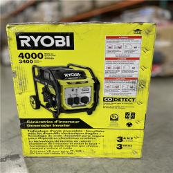 DALLAS LOCATION -NEW! RYOBI 4000-Watt Recoil Start Gasoline Powered Digital Inverter Generator
