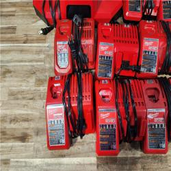HOUSTON LOCATION - AS - IS MILWAUKEE BATTERY CHARGER PACK QTY - 9