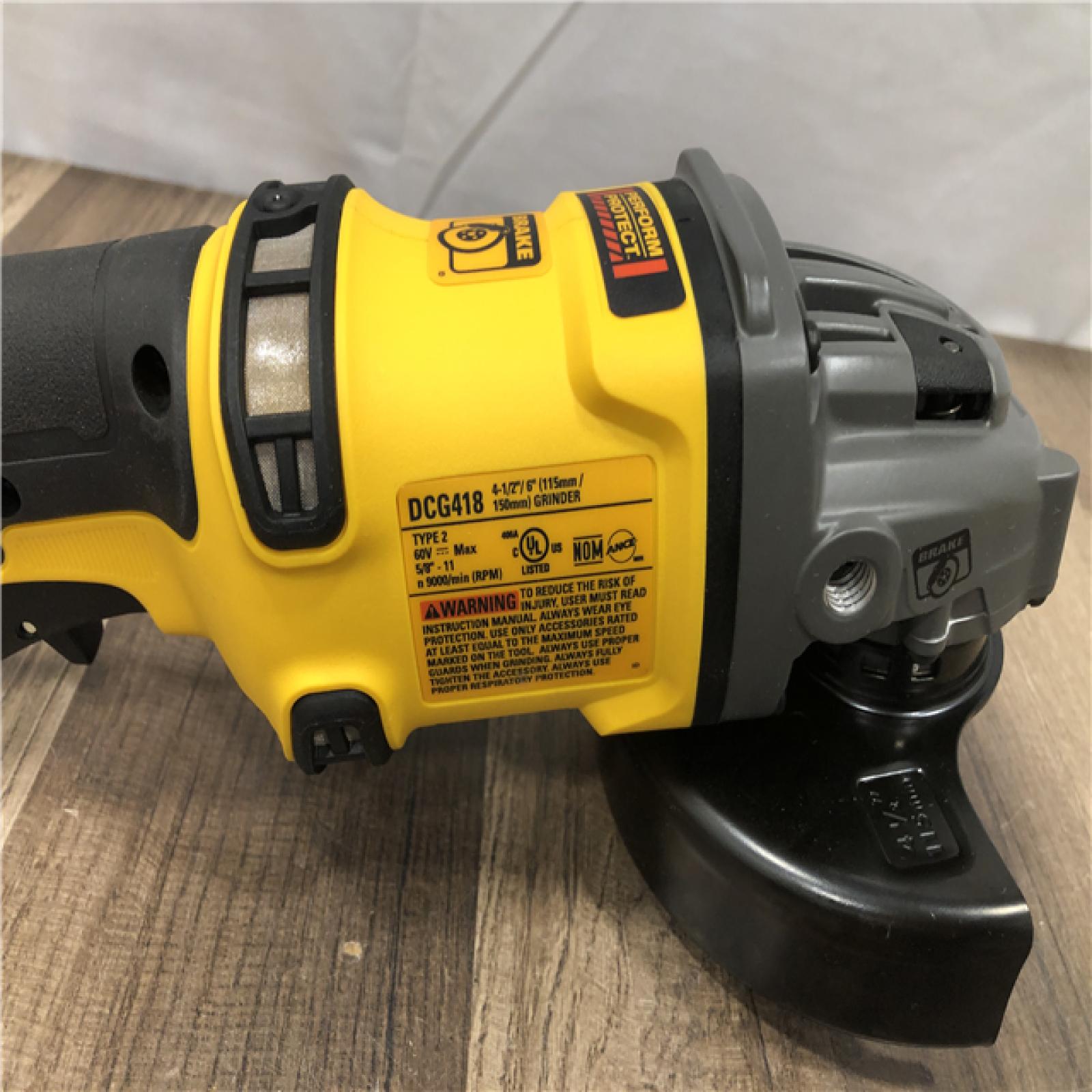 AS-IS DEWALT FLEXVOLT 60V MAX Cordless Brushless 4.5 in. to 6 in. Small Angle Grinder with Kickback Brake (Tool Only)
