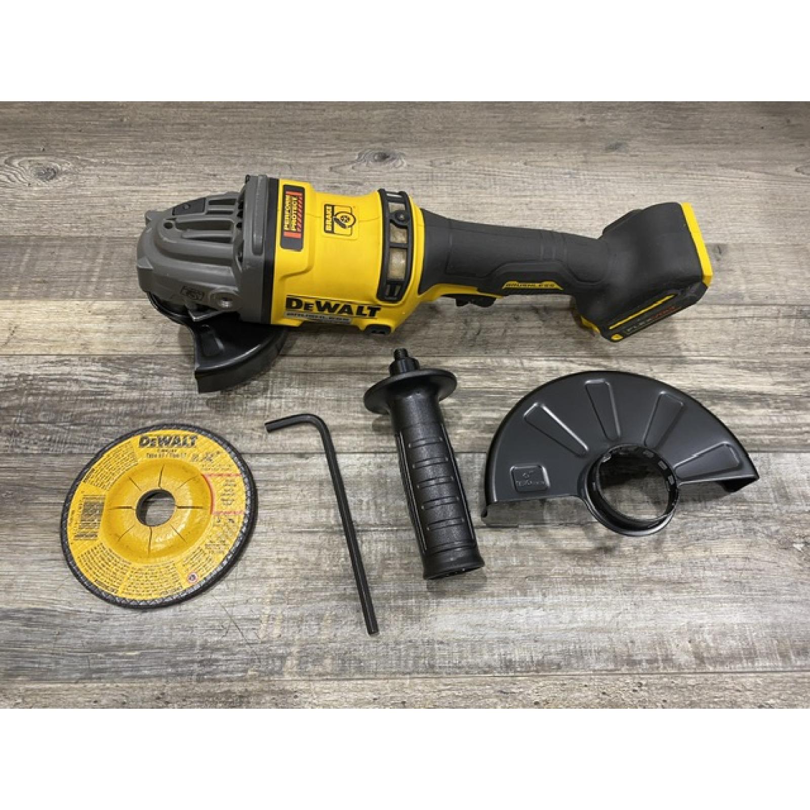 AS-IS DEWALT FLEXVOLT 60V MAX Cordless Brushless 4.5 in. to 6 in. Small Angle Grinder with Kickback Brake (Tool Only)