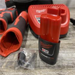 AS-IS Milwaukee 12V Lithium-Ion Cordless 3/8 in. Ratchet and Screwdriver Combo Kit