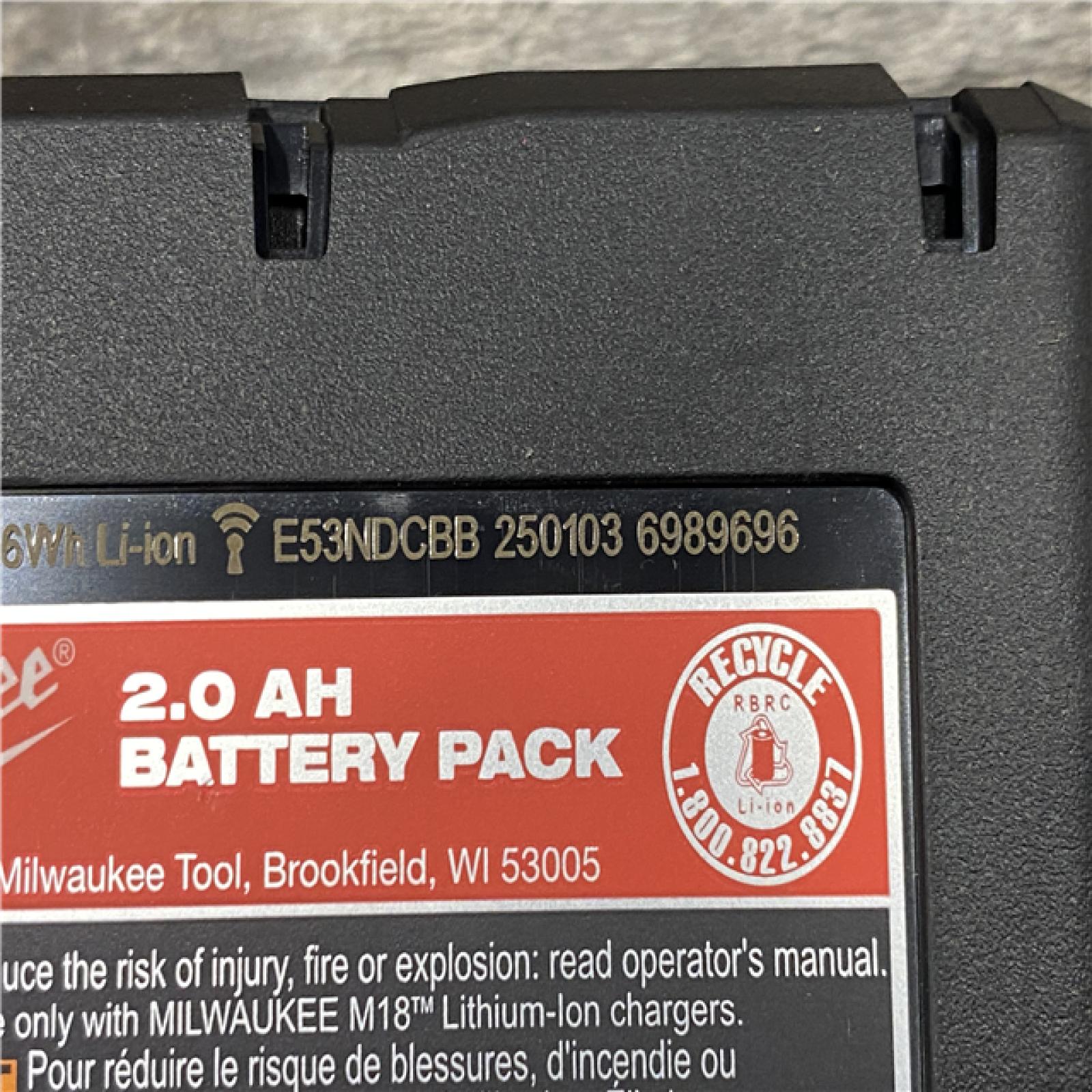 AS-IS Milwaukee 18V Lithium-Ion Brushless Cordless 1/2 in. Compact Drill/Driver Kit