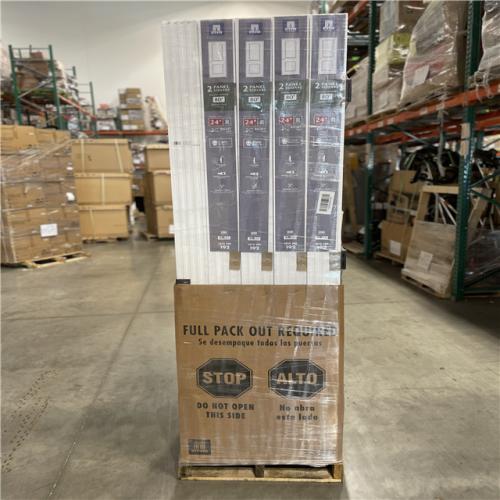 DALLAS LOCATION- 24 in. x 80 in. RH 2P Squaretop Hollow Core White Primed Composite Smooth Single Prehung Interior Door w/Bronze Hinges PALLET-(5 UNITS)