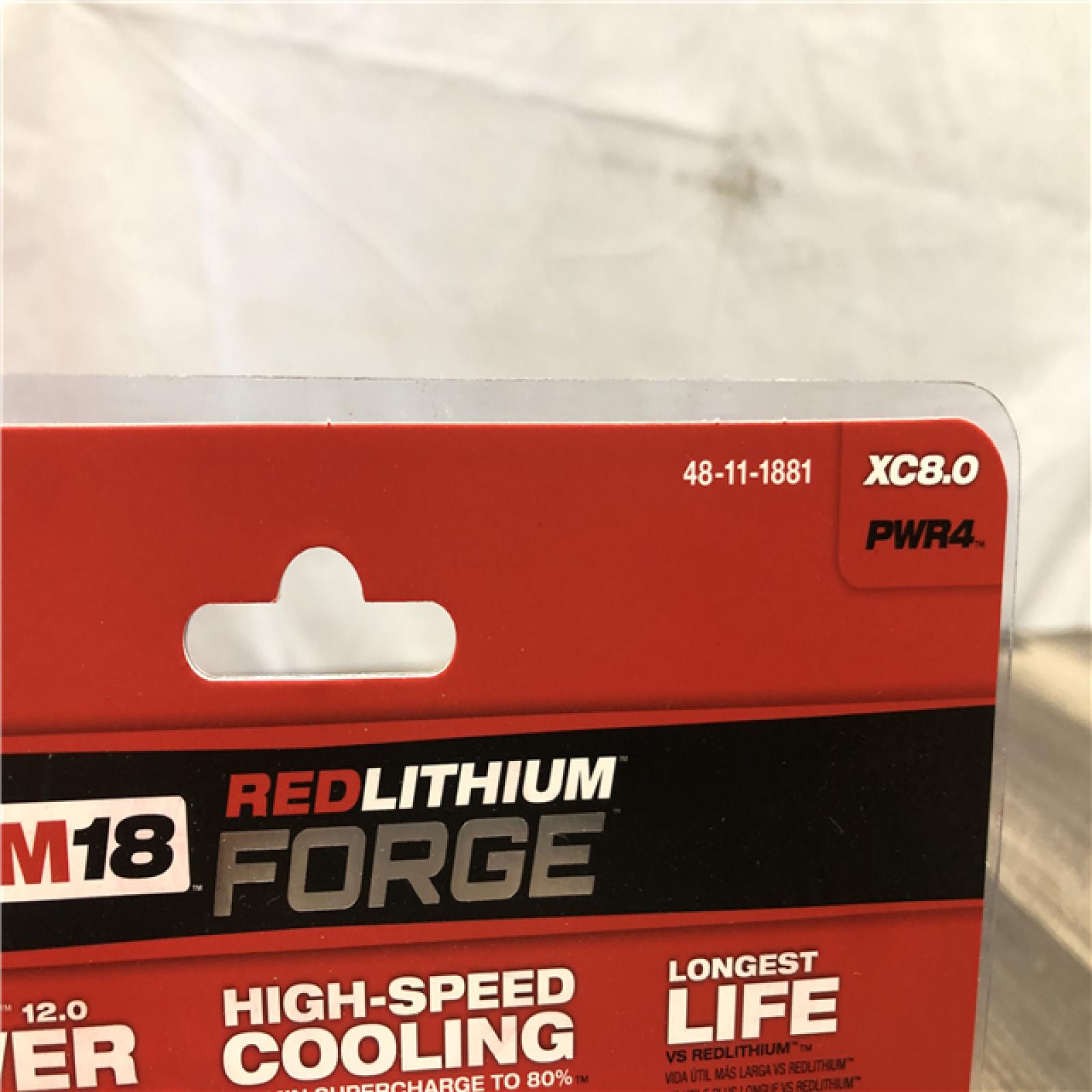 NEW- Milwaukee M18 18V Lithium-Ion REDLITHIUM FORGE XC 8.0 Ah Battery Pack