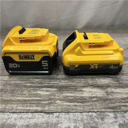 AS-IS DEWALT 20V MAX Lithium-Ion Starter Kit with 4.0 Ah and 5.0 Ah Batteries and Charger