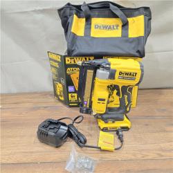 AS-IS DEWALT ATOMIC 20V MAX Lithium Ion Cordless 23 Gauge Pin Nailer Kit with 3.0Ah Battery and Charger