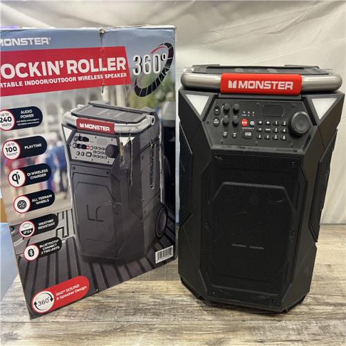 AS-IS Monster Rockin Roller 360 Indoor/Outdoor Bluetooth Speaker