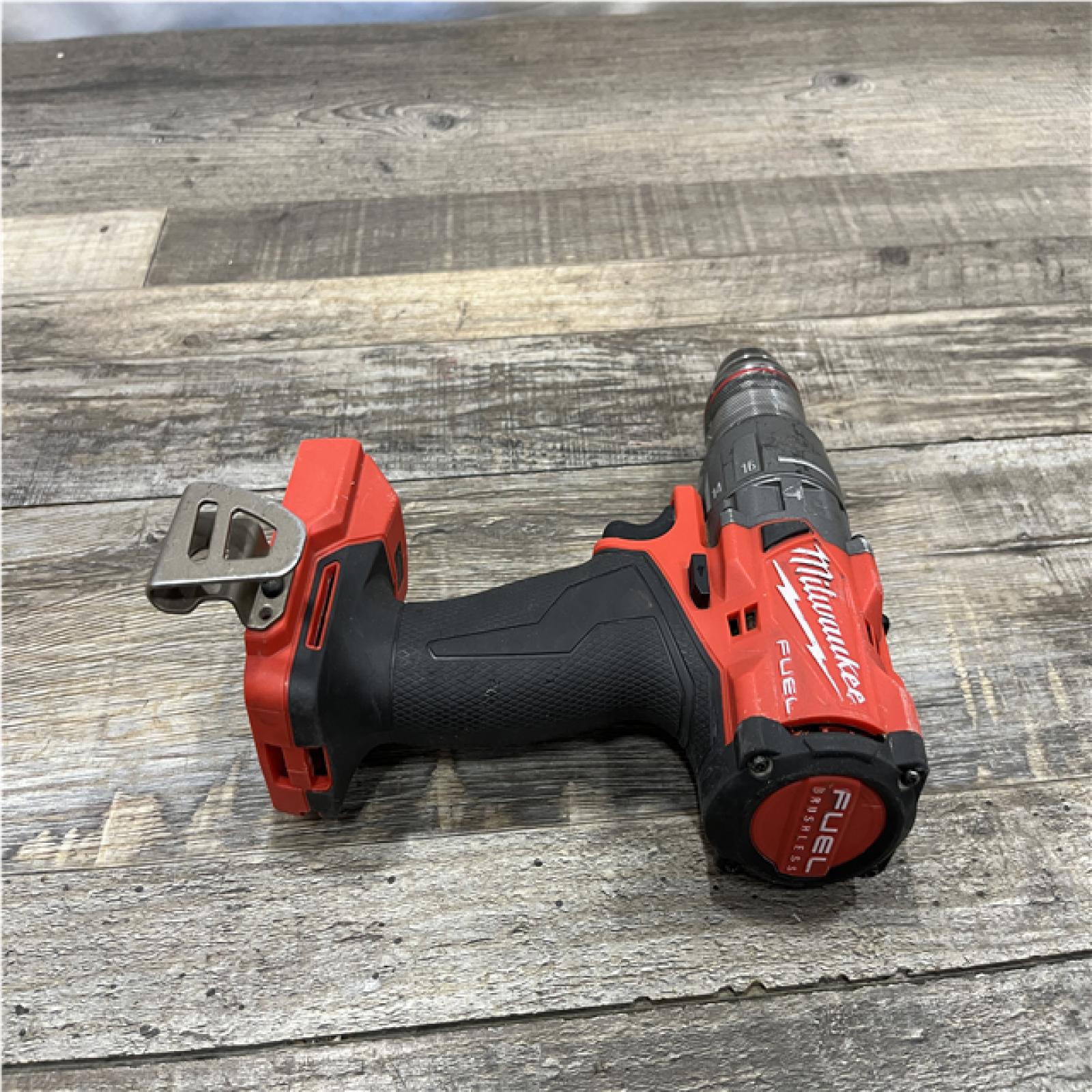 AS-IS Milwaukee FUEL 18V Lithium-Ion Brushless Cordless 1/2 in. Hammer Drill/Driver (Tool-Only)
