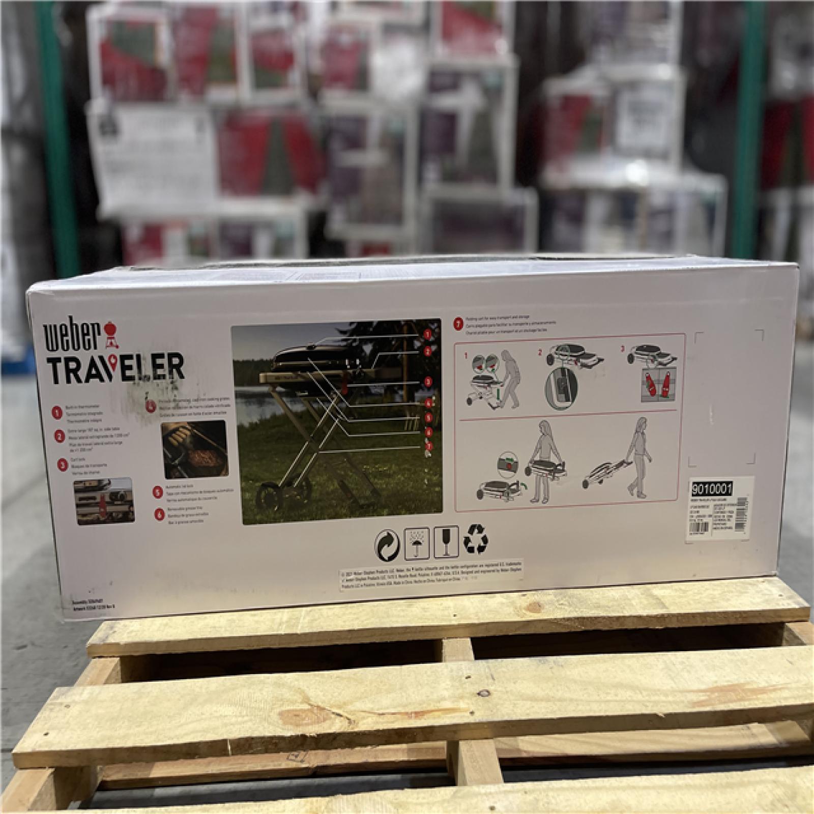 DALLAS LOCATION- NEW Weber Traveler Portable Propane Gas Grill