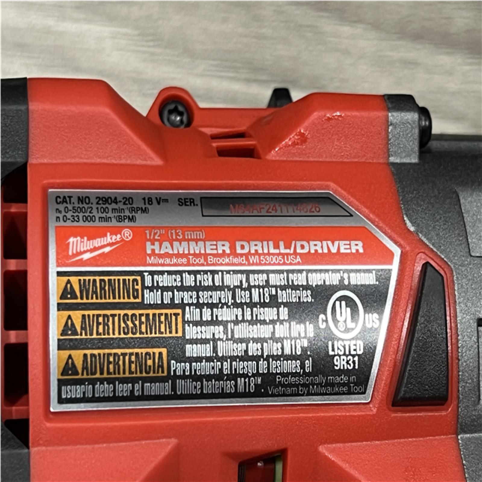 AS-IS Milwaukee FUEL 18V Lithium-Ion Brushless Cordless Hammer Drill and Impact Driver Combo Kit