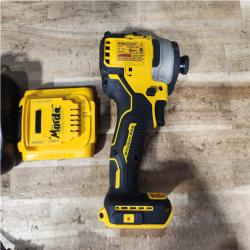 HOUSTON LOCATION - AS - IS DEWALT Atomic 20V Max Lithium-Ion Brushless Cordless Compact 1/4 in. Impact Driver Kit