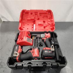 AS-IS- Milwaukee  FUEL 18V Lithium-Ion Brushless Cordless Hammer Drill and Impact Driver Combo Kit