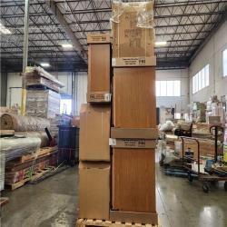 Phoenix Location Hampton Bay Assembled Kitchen Cabinets in Medium Oak Pallet (7 Cabinets)