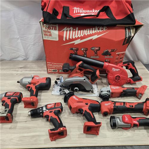 AS-IS M18 18-Volt Lithium-Ion Cordless Combo Kit (9-Tool) with (2) Batteries, Charger, and Tool Bag