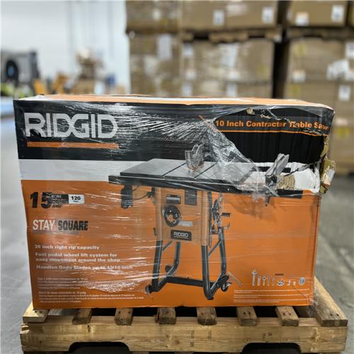 DALLAS LOCATION - NEW! RIDGID 10 in. Contractor Table Saw with Cast Iron Top