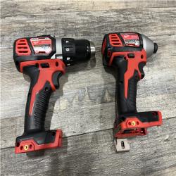 AS-IS Milwaukee 18V Lithium-Ion Cordless Drill Driver/Impact Driver Combo Kit