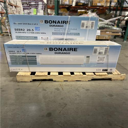 DALLAS LOCATION - NEW! BONAIRE DURANGO 18000 BTU 1.5 TON MINI SPLIT