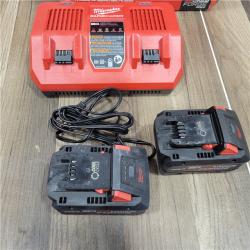 AS-IS Milwaukee   M18 18-Volt Lithium-Ion REDLITHIUM FORGE Starter Kit with Two XC 8.0 Ah Battery and Dual Bay Rapid Charger