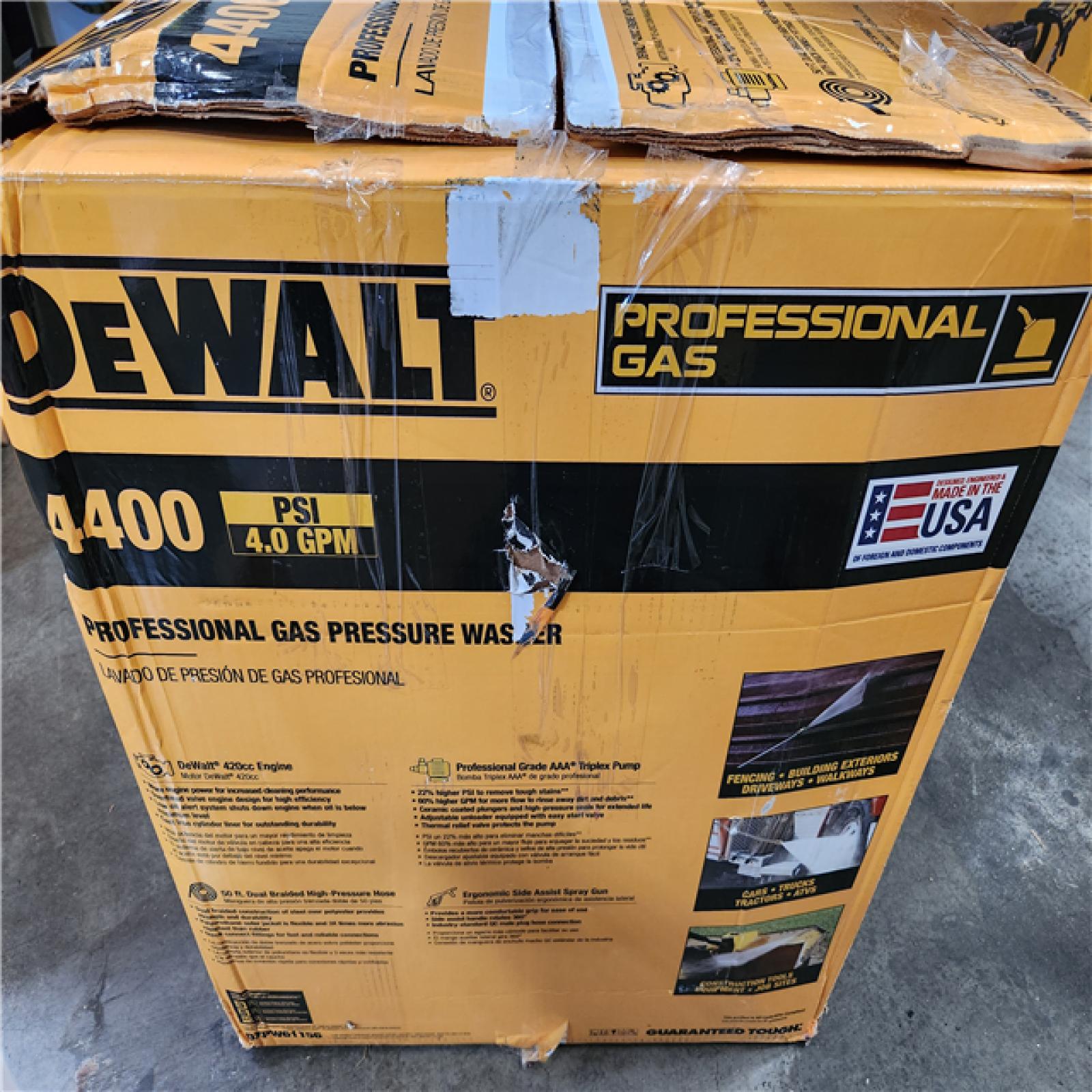 Phoenix AS-IS DEWALT 4400 PSI 4.0 GPM Cold Water Gas Pressure Washer