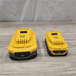 AS-IS Dewalt 20V MAX POWERSTACK Lithium-Ion Batteries/Charger Starter Kit- DCBP315-2C