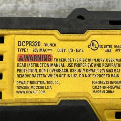 AS-IS DEWALT 20-Volt MAX 1 -1/2 in. Capacity Cordless Battery Powered Pruner (Tool Only)