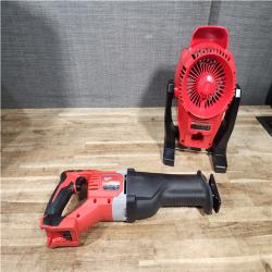 Houston Location AS-IS Milwaukee Sawzall and Fan