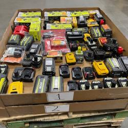 DALLAS LOCATION - AS-IS BATTERY AND CHARGERS PALLET
