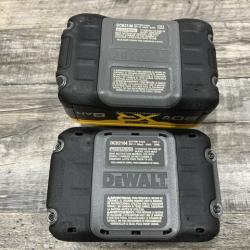 AS-IS DEWALT 20V XR Lithium-Ion Starter Pack with 8.0 Ah and 4.0 Ah Battery Packs and Charger