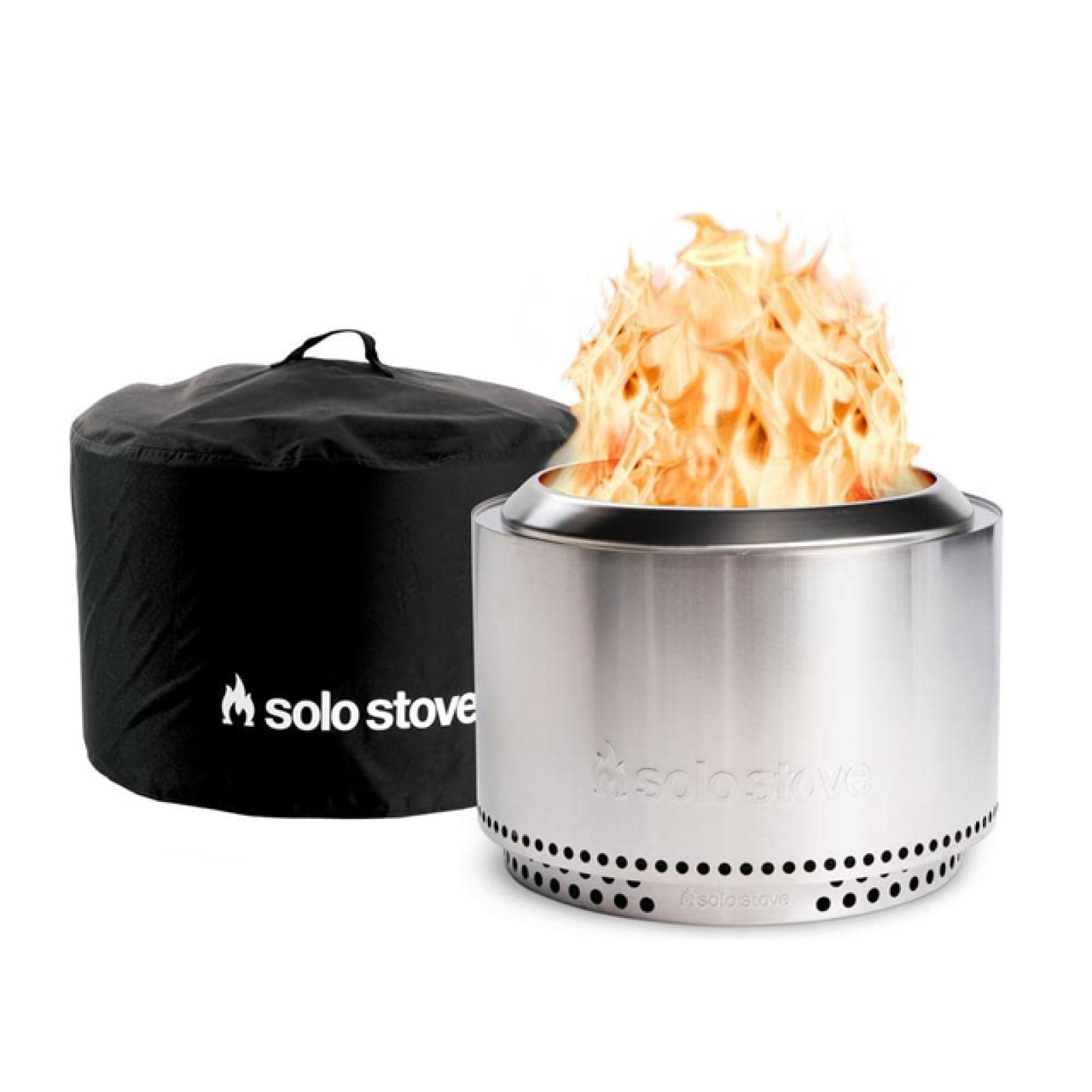 Phoenix NEW Solo Stove Yukon, Stand & Shelter 2.0 27 in. x 27 in. x 19.8 in. Outdoor Stainless Steel Wood Burning Fire Pit