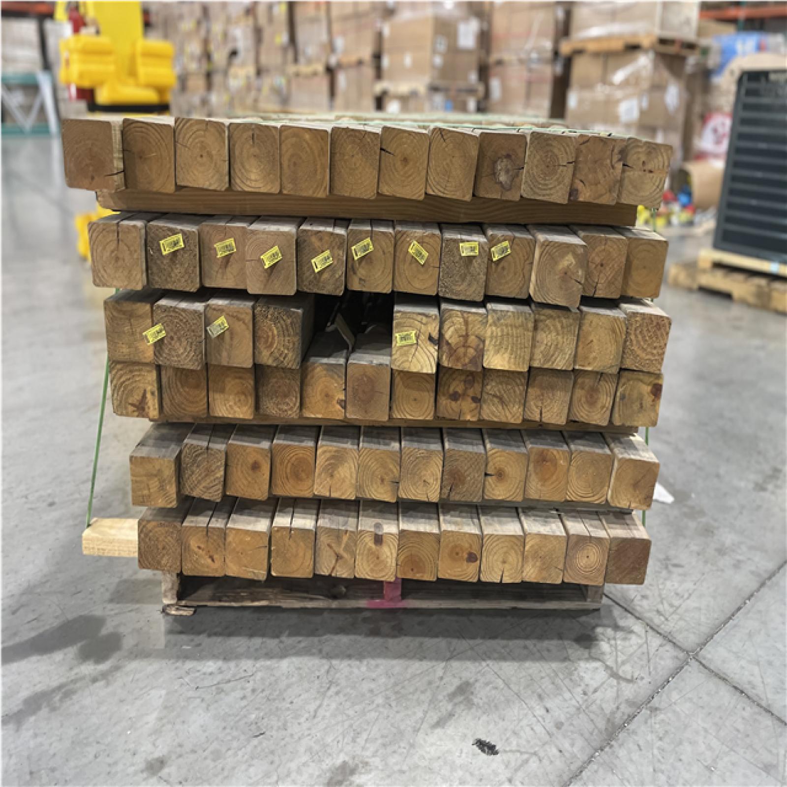 DALLAS LOCATION- AS-IS YellaWood Deck Post 4*4*54 PALLET (70 UNITS)
