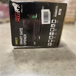 DALLAS LOCATION- AS-IS Mighty Mule Heavy Duty Dual Swing Automatic Gate Opener with Battery  up to 850 lb. per Gate Leaf  Smart and Solar Ready