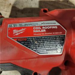 HOUSTON LOCATION - AS - IS Milwaukee FUEL 18-Volt Lithium-Ion Brushless Cordless Coil Roofing Nailer (Tool Only)