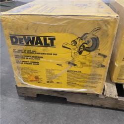 Dallas Location - NEW- DEWALT 15 Amp Corded 12 in. Double Bevel Sliding Compound Miter Saw