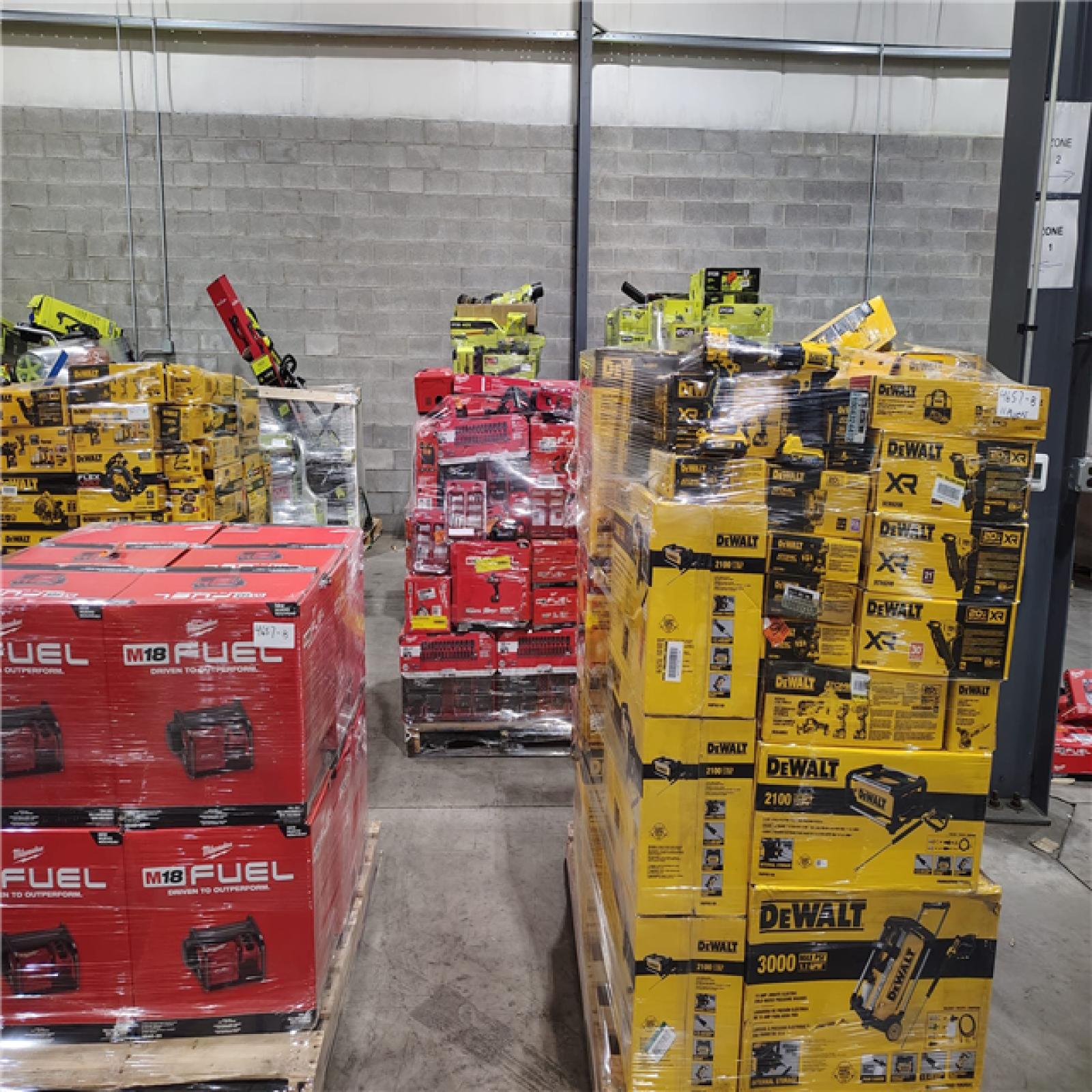 Pittston Location As-Is Power Tools Partial Truckload (10 Pallets) 4657-B