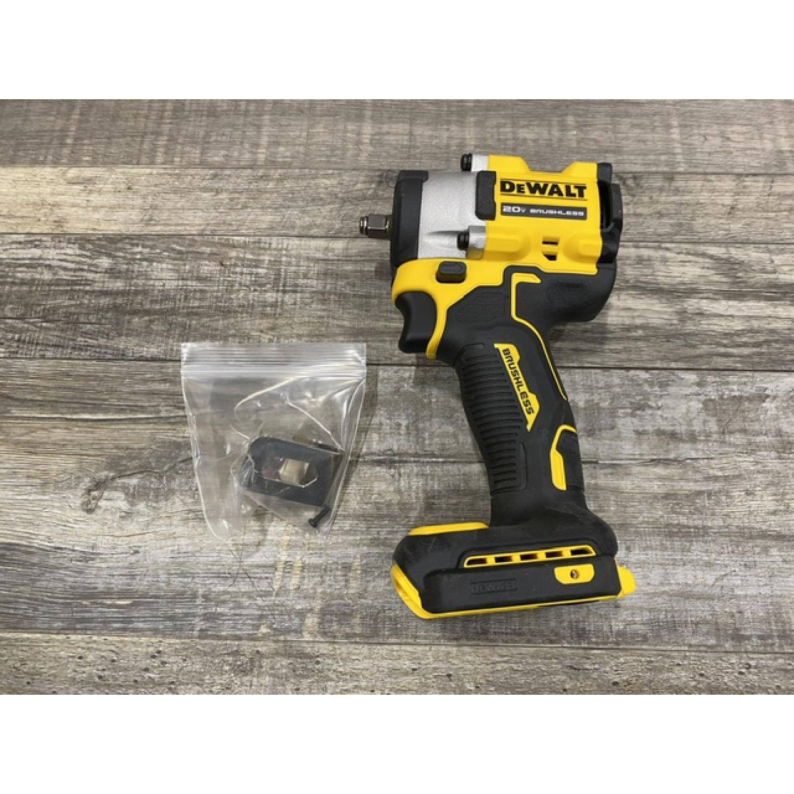AS-IS DEWALT ATOMIC 20V MAX Cordless Brushless 3/8 in.Variable Speed Impact Wrench (Tool Only)