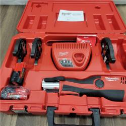 AS-IS Milwaukee M12 12-Volt Lithium-Ion Force Logic Cordless Press Tool Kit (3 Jaws Included) with Two 1.5 Ah Battery and Hard Case