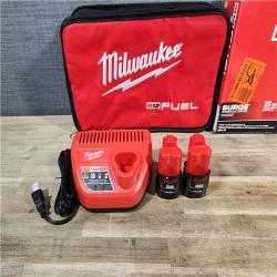 HOUSTON LOCATION - AS-IS M12 FUEL SURGE 12V Lithium-Ion Brushless Cordless 1/4 in. Hex Impact Driver Compact Kit W/Two 2.0Ah Batteries, Bag
