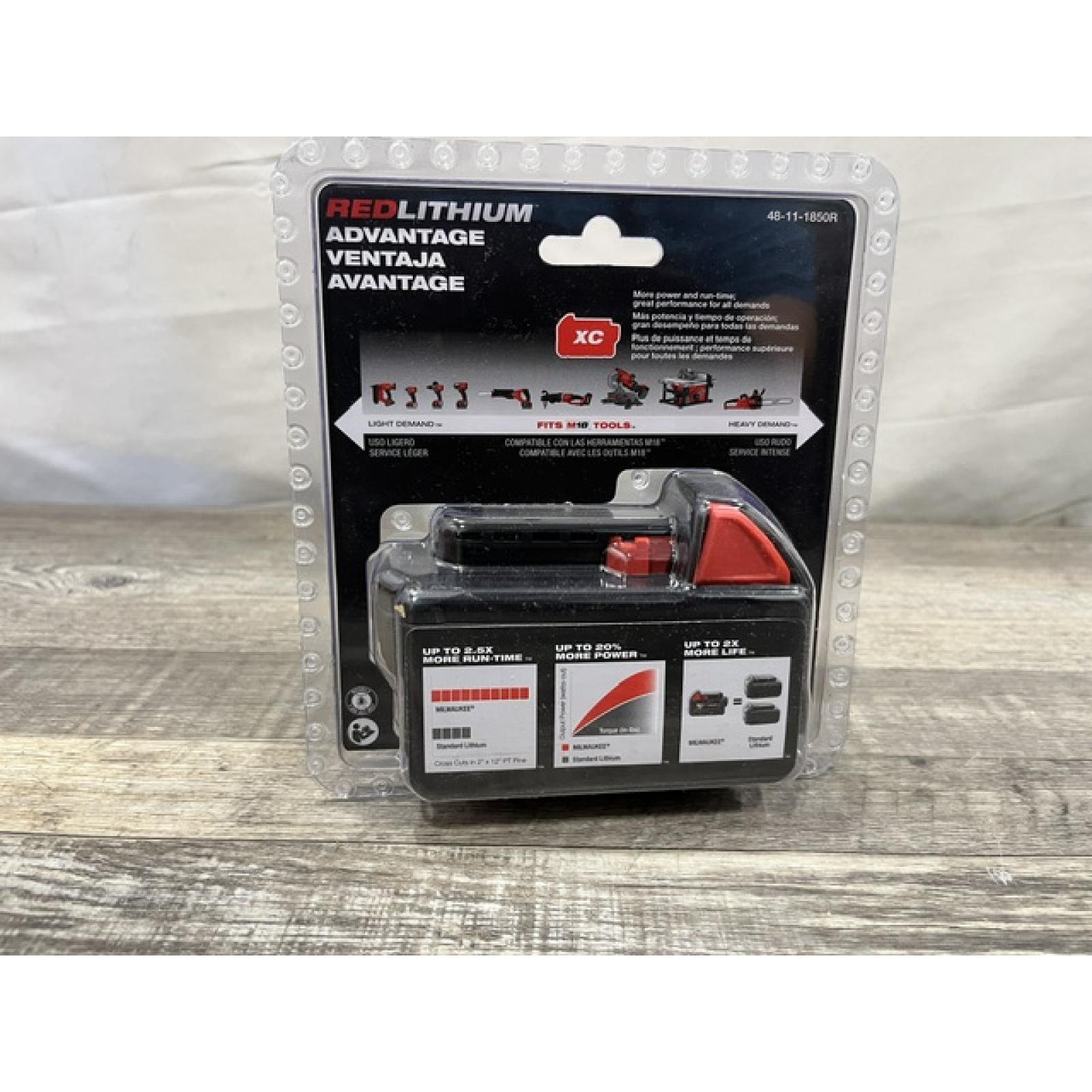 NEW - Milwaukee 18-Volt 5.0 Ah Lithium-Ion XC Extended Capacity Battery Pack