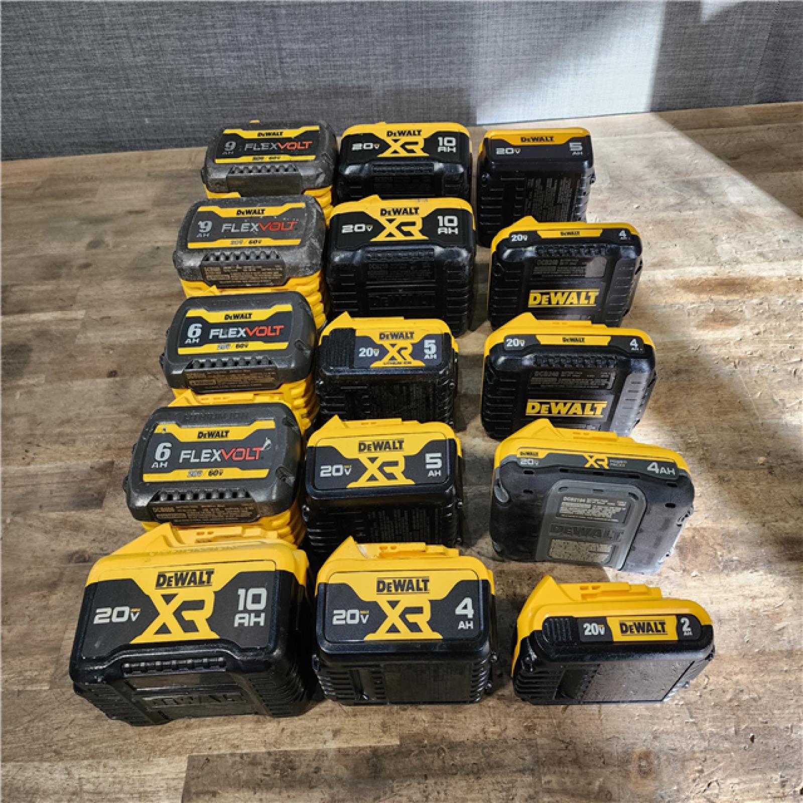 HOUSTON LOCATION - AS-IS DEWALT BATTERY PACK QTY - 15