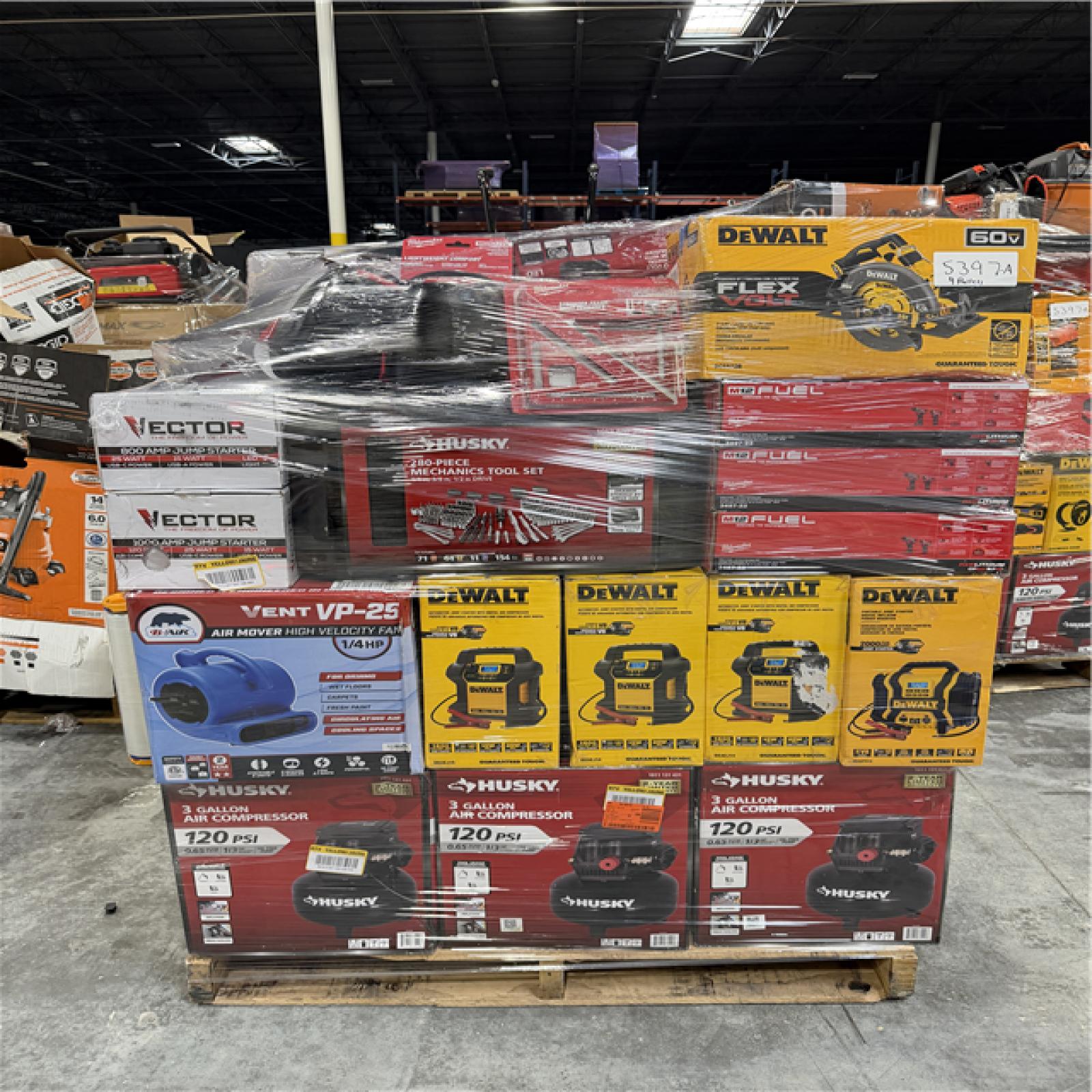 Atlanta Location As-Is Tools Partial Truckload (4 pallets) 5397-A