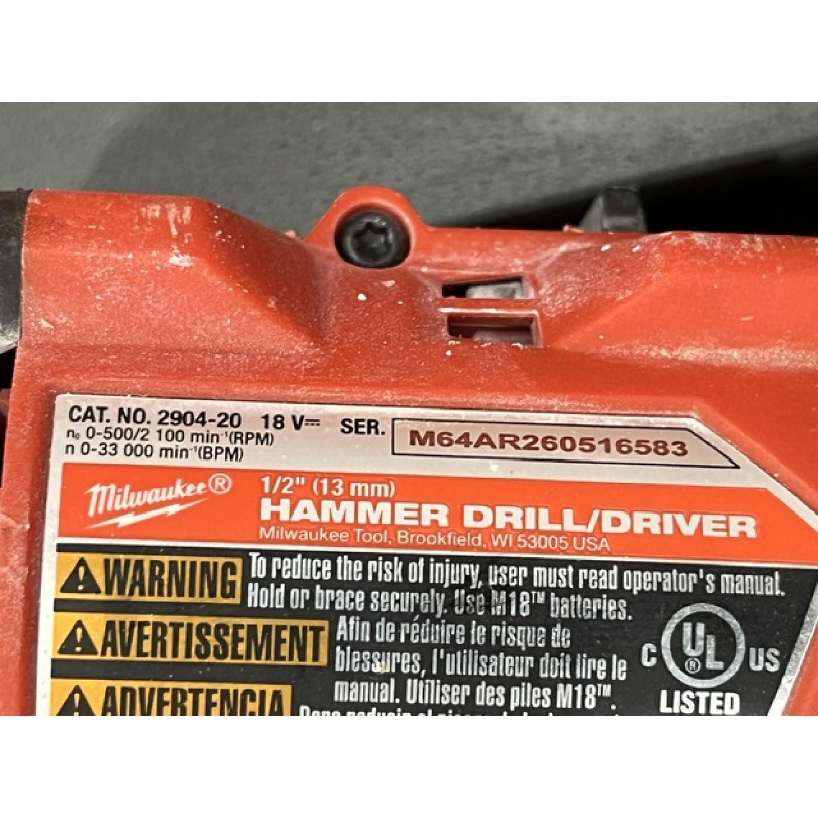 AS-IS Milwaukee FUEL 18V Lithium-Ion Brushless Cordless Hammer Drill and Impact Driver Combo Kit