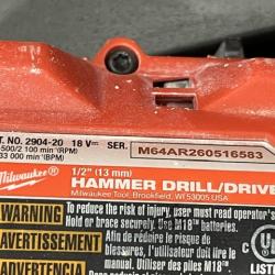 AS-IS Milwaukee FUEL 18V Lithium-Ion Brushless Cordless Hammer Drill and Impact Driver Combo Kit