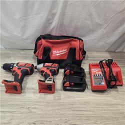 AS-IS Milwaukee 18V Cordless 2-Tool Drill/Driver and Impact Driver Kit