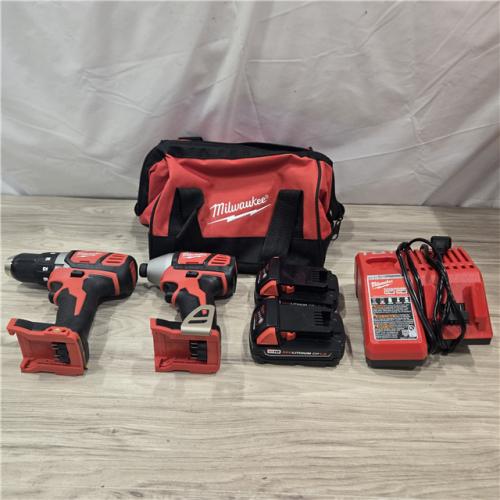 AS-IS Milwaukee 18V Cordless 2-Tool Drill/Driver and Impact Driver Kit